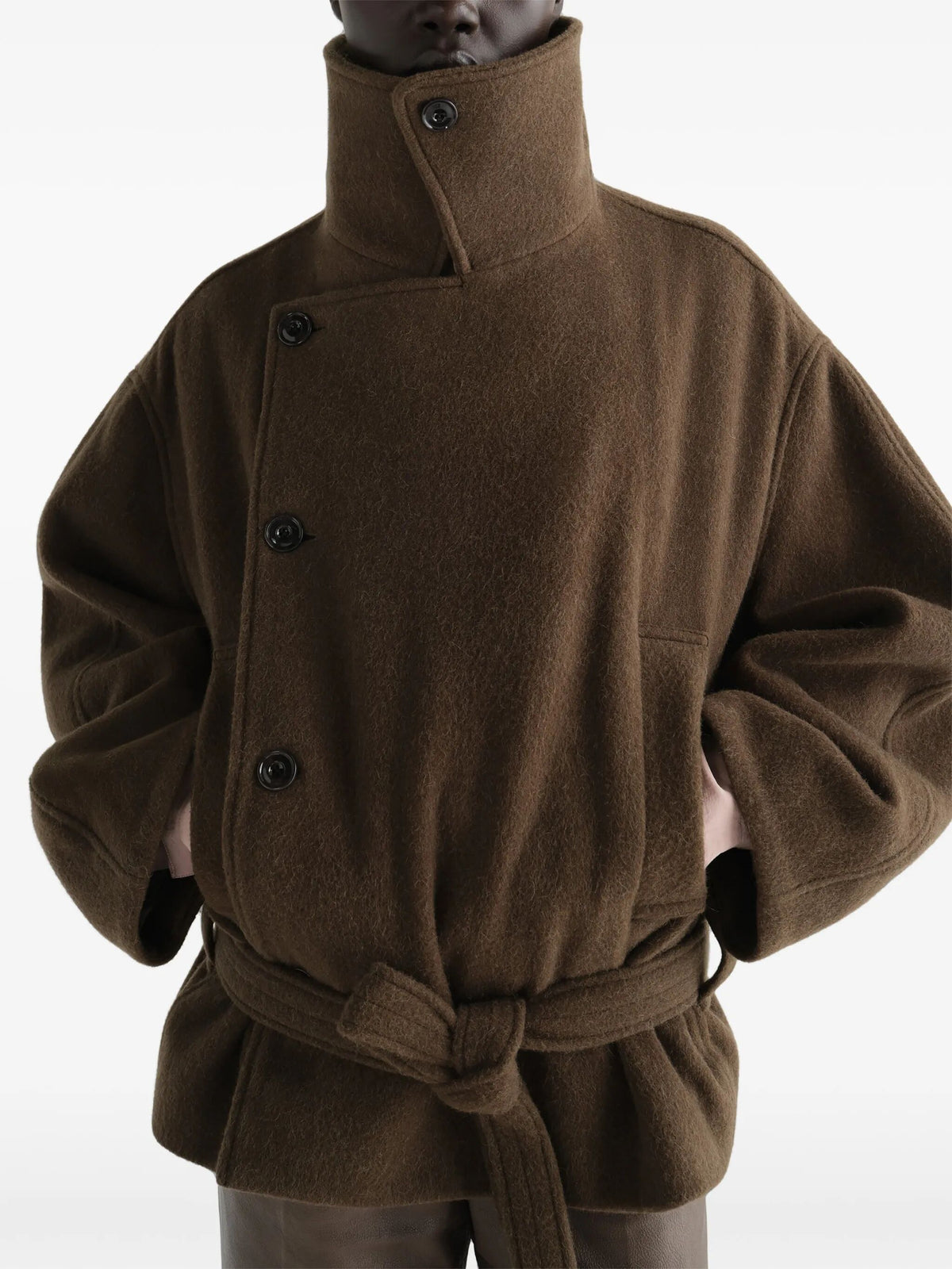 "Short Wrap" coat