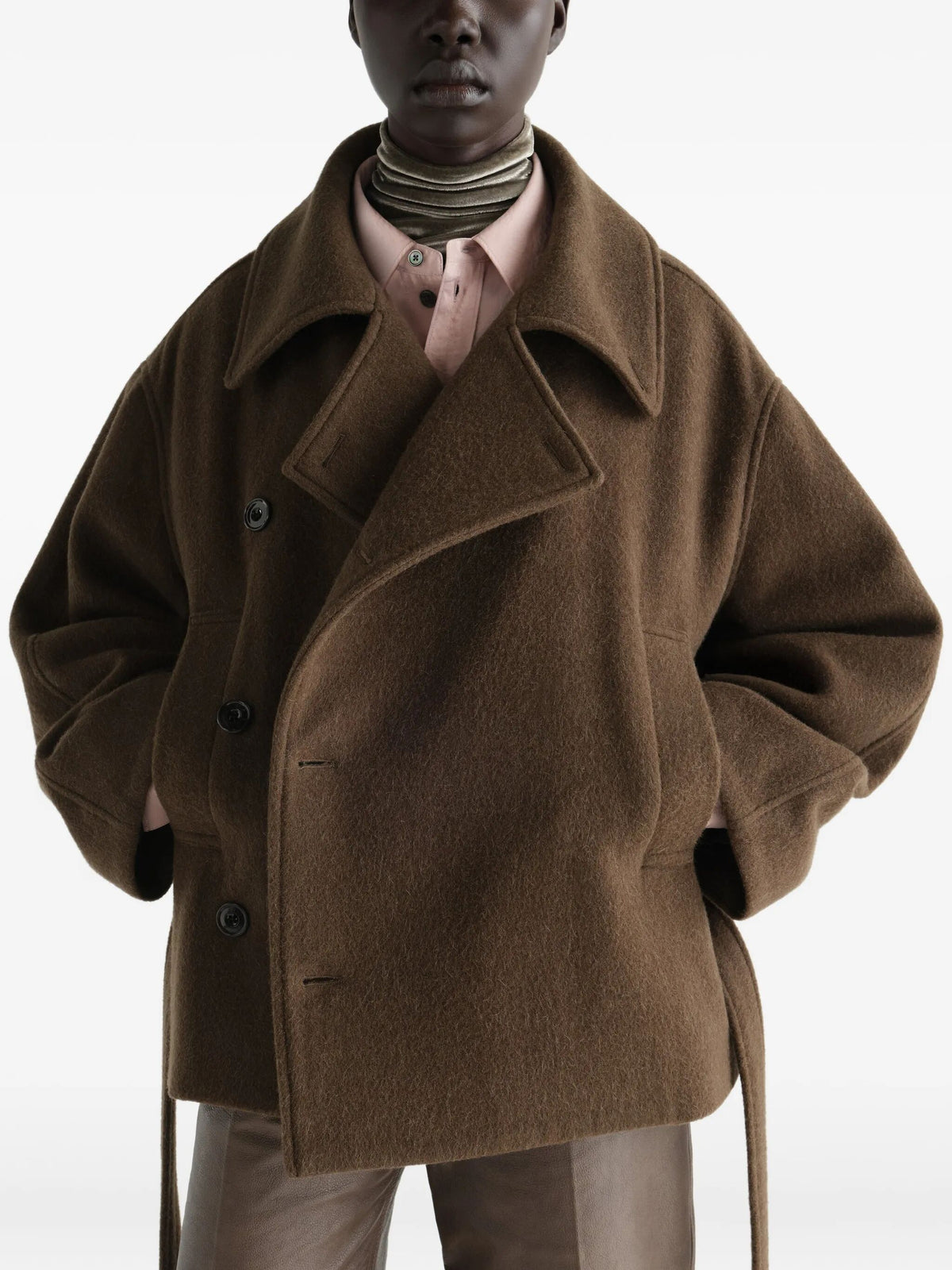 "Short Wrap" coat
