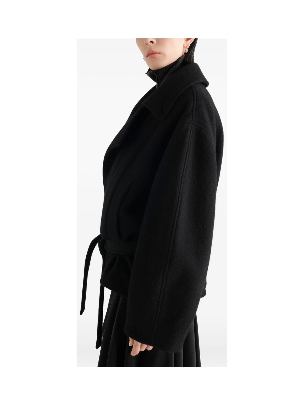 "Short Wrap" coat