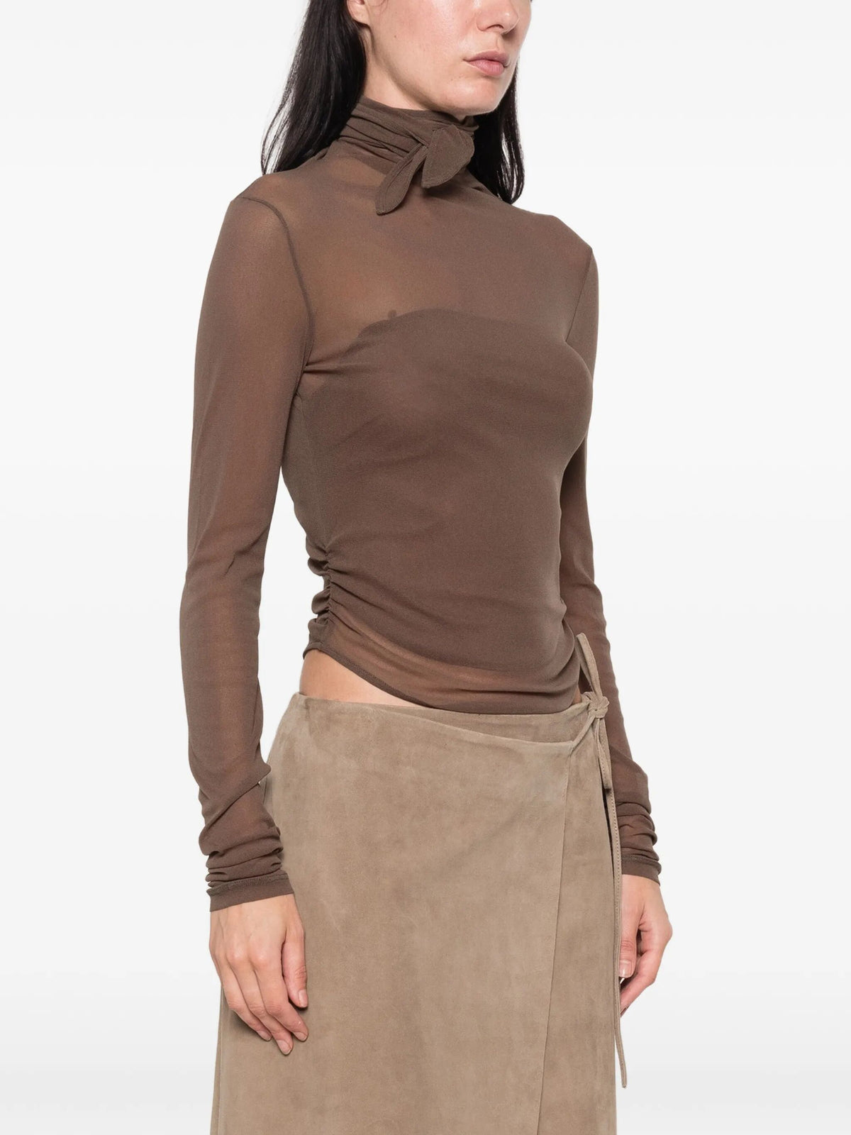Maglia A Maniche Lunghe "Ballerina Foulard"