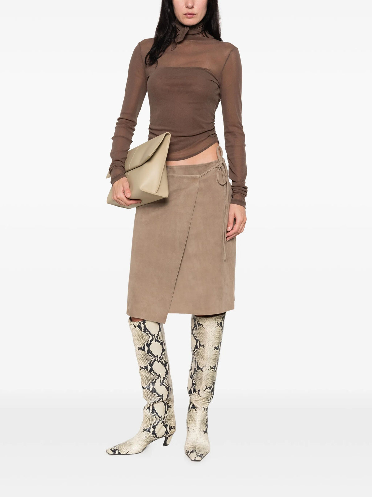 Maglia A Maniche Lunghe "Ballerina Foulard"