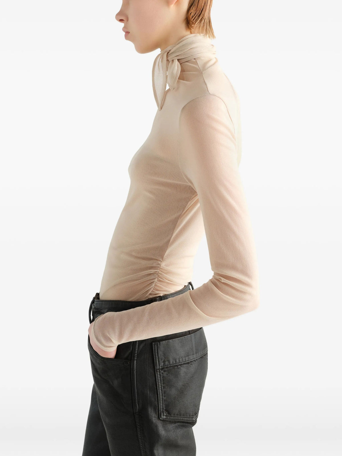Maglia A Maniche Lunghe "Ballerina Foulard"