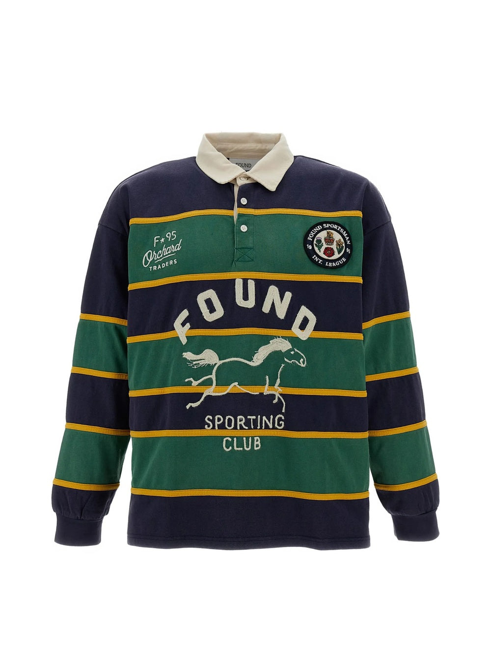 Maglia A Maniche Lunghe "Horse Logo Rugby"