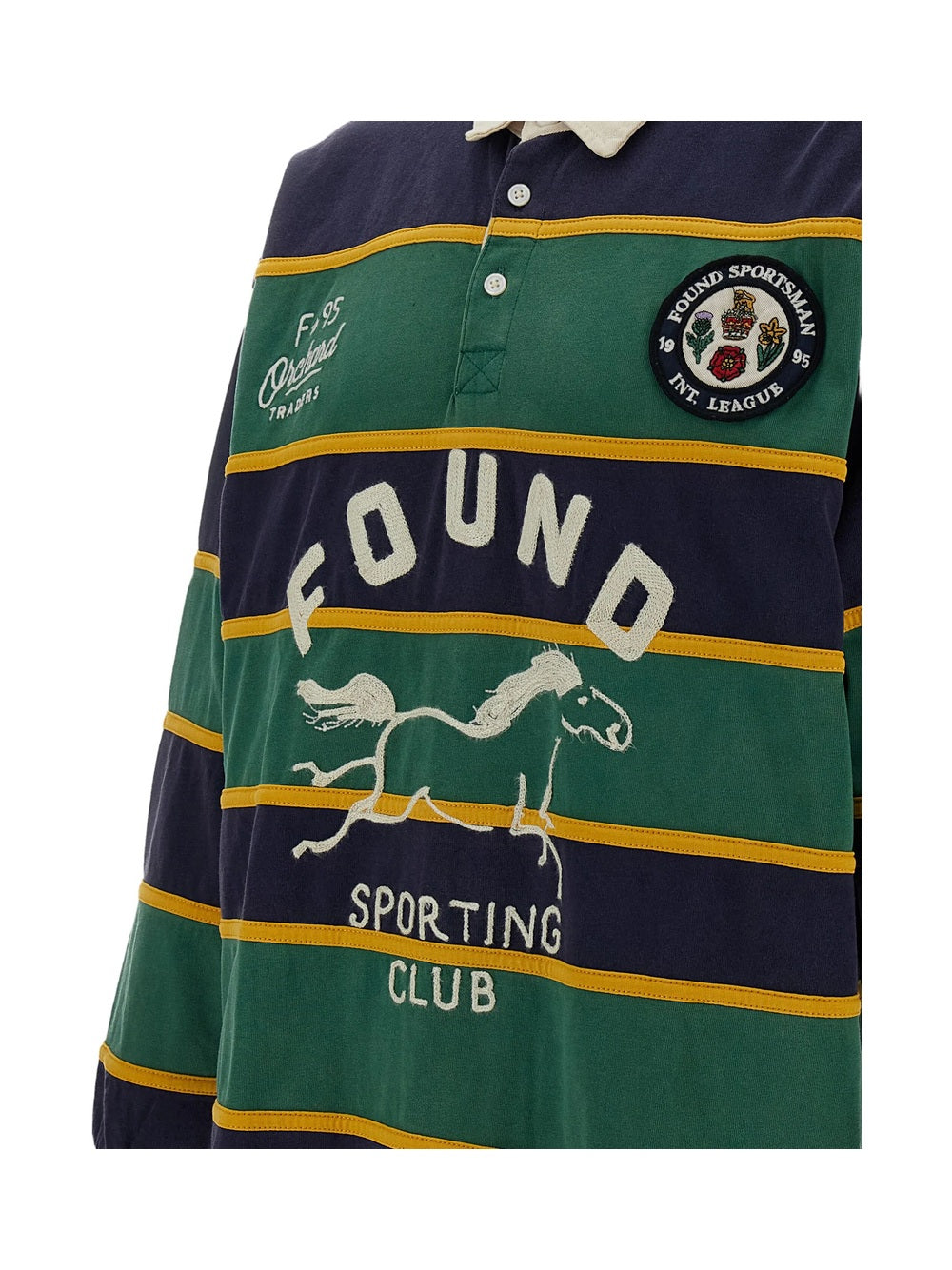 Maglia A Maniche Lunghe "Horse Logo Rugby"