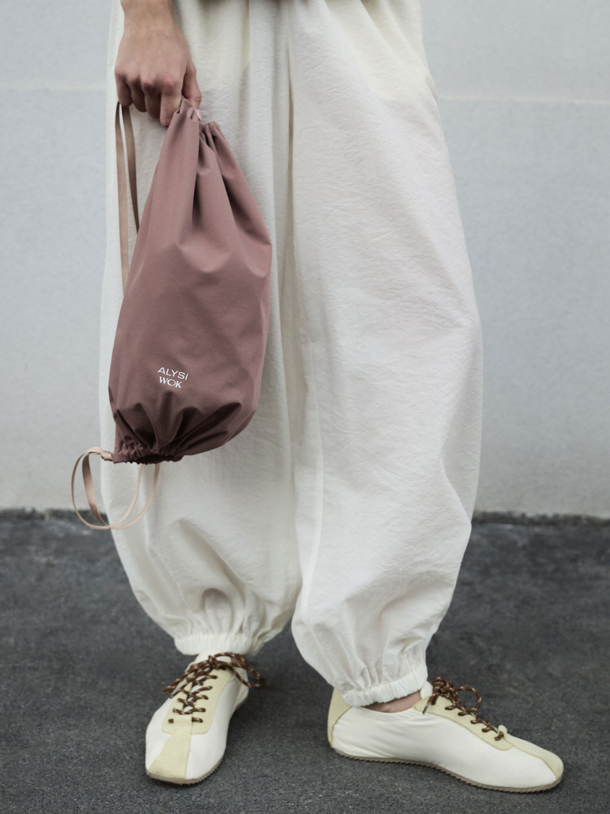 ALYSI × WOK Drawstring Backpack