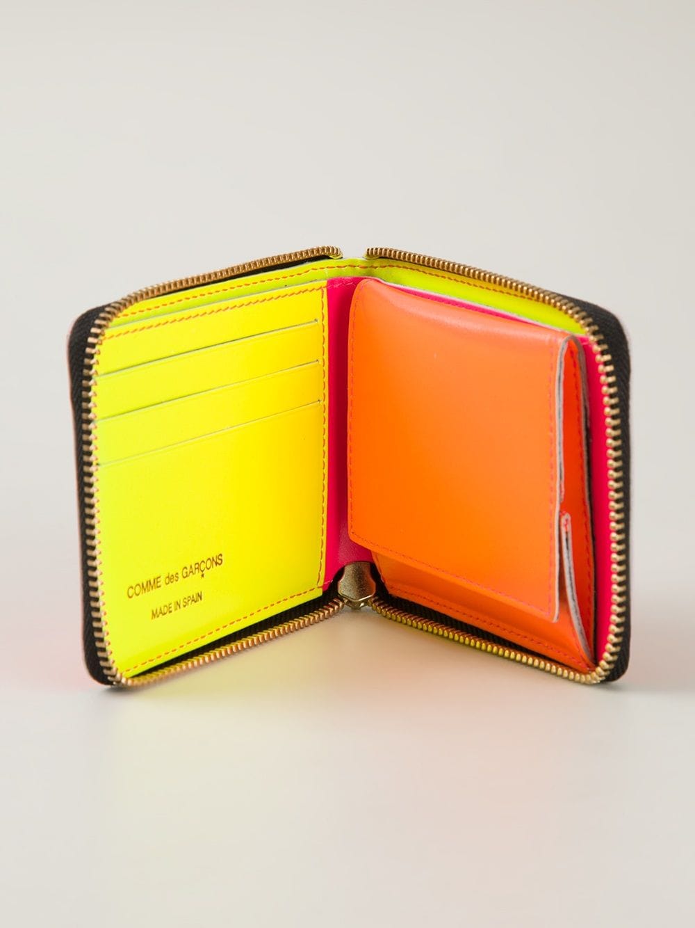 Wallet With Zip Fluo Line