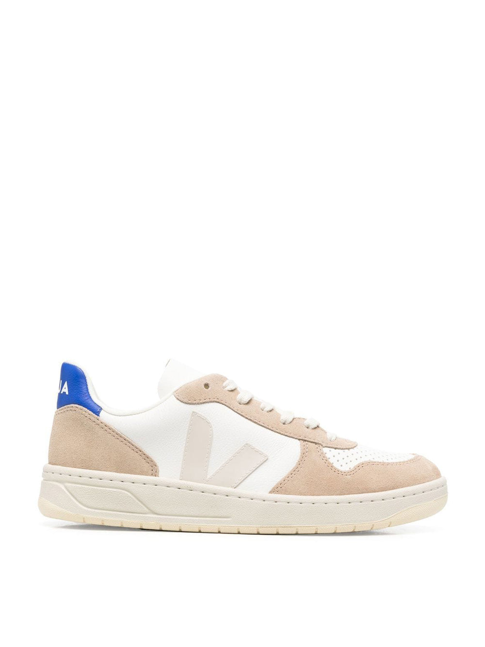V-10 Sneakers With Beige Detail