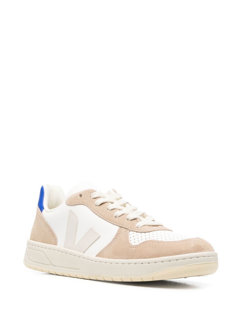 V-10 Sneakers With Beige Detail