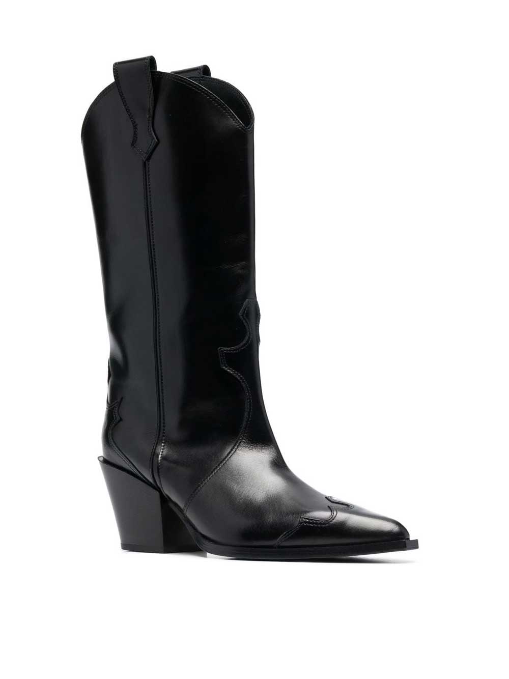 Black Ariel Leather Boot