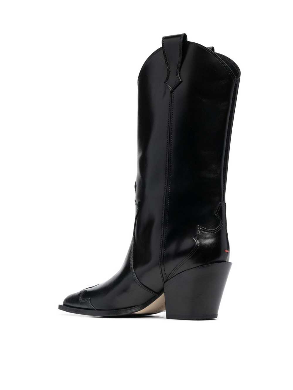 Black Ariel Leather Boot