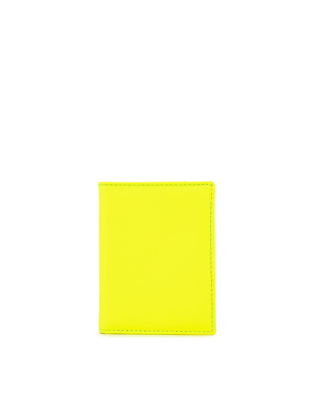 Porta Carte In Pelle Giallo Fluo