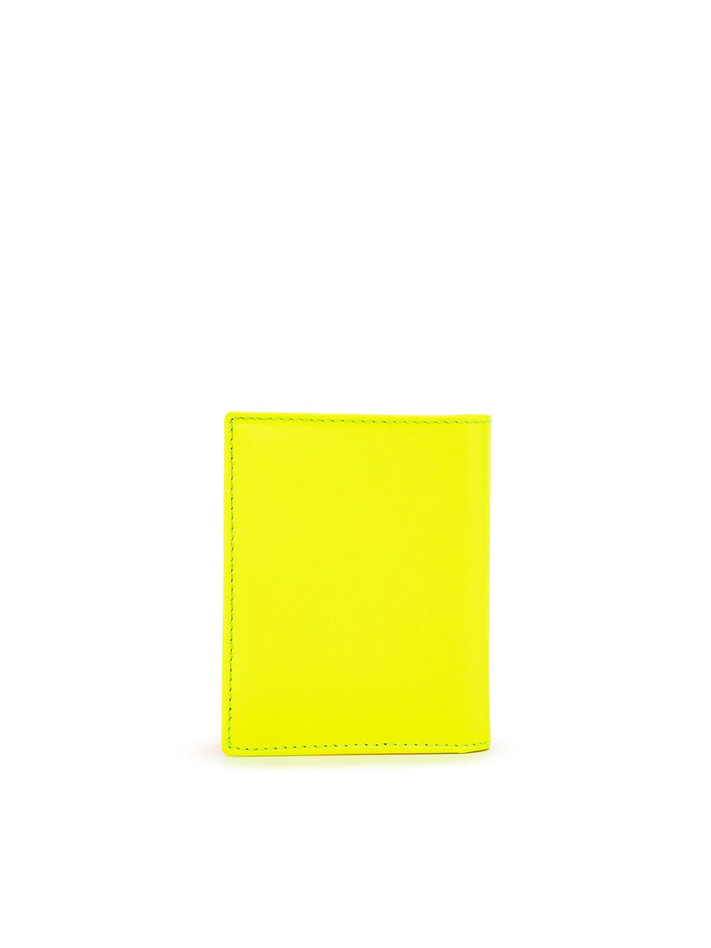 Porta Carte In Pelle Giallo Fluo