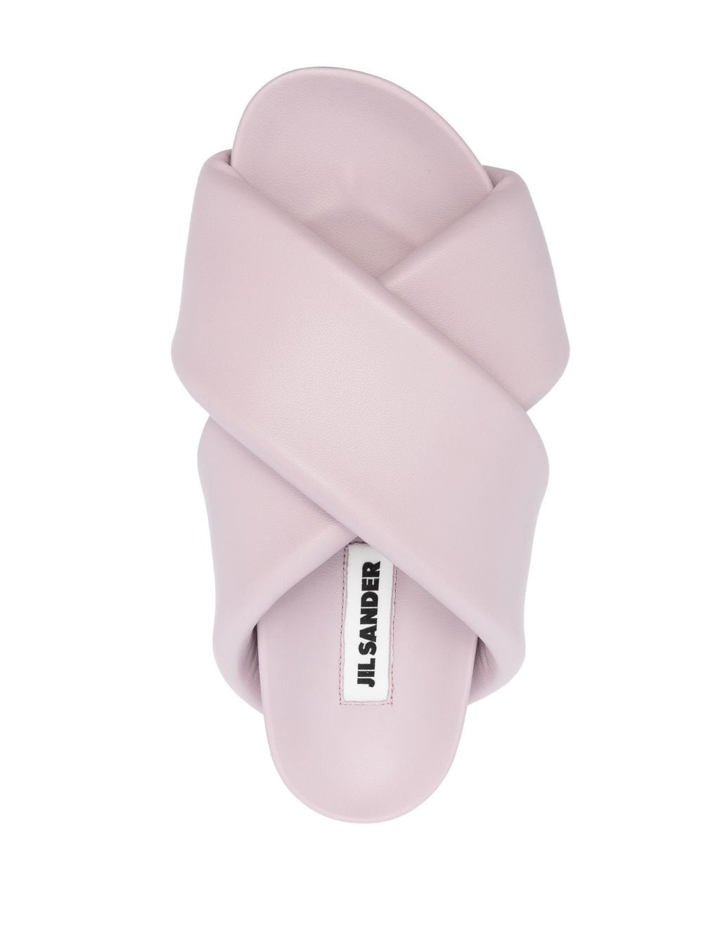 Band Sandal In Lilac Leather