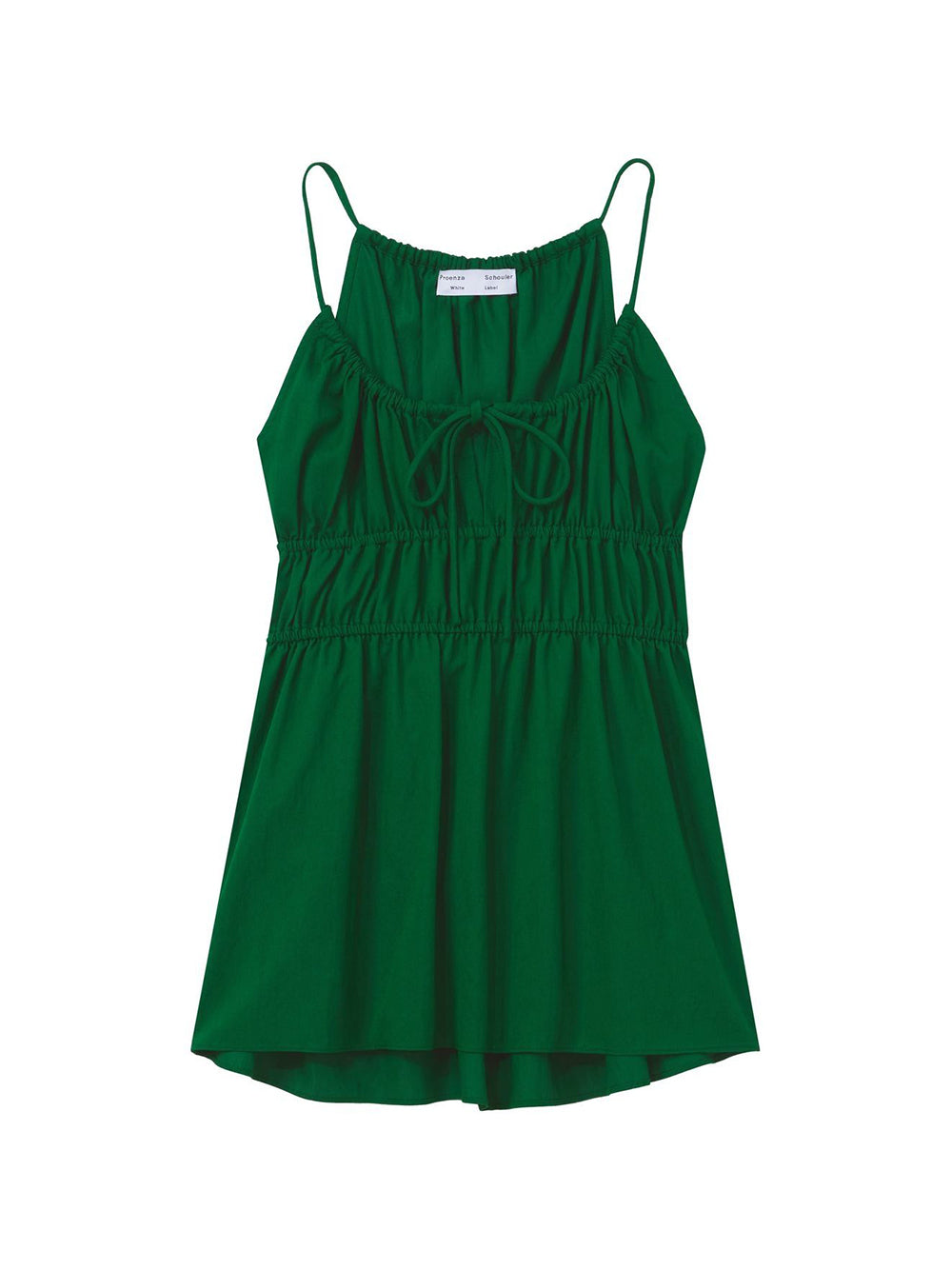 Drapey Suiting Ruched Top Green