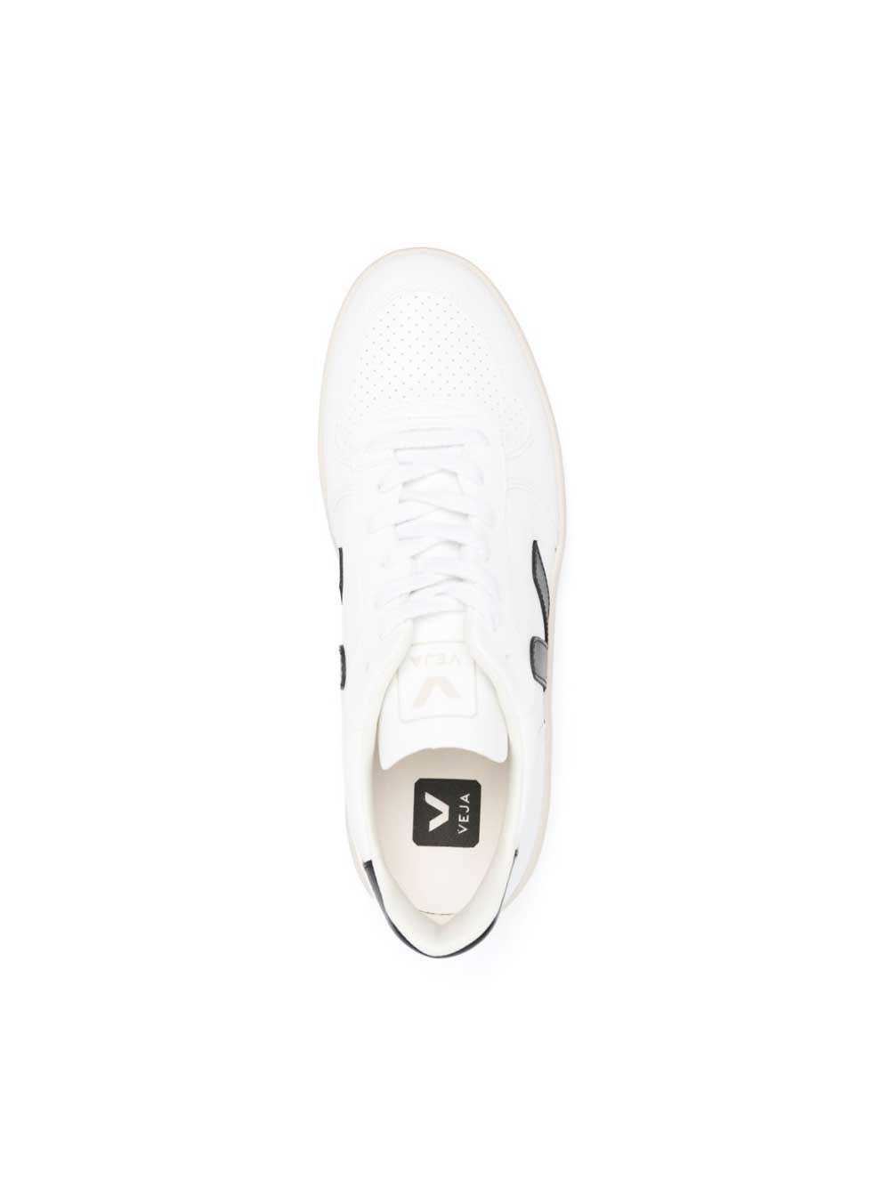 V-10 White And Black Sneakers