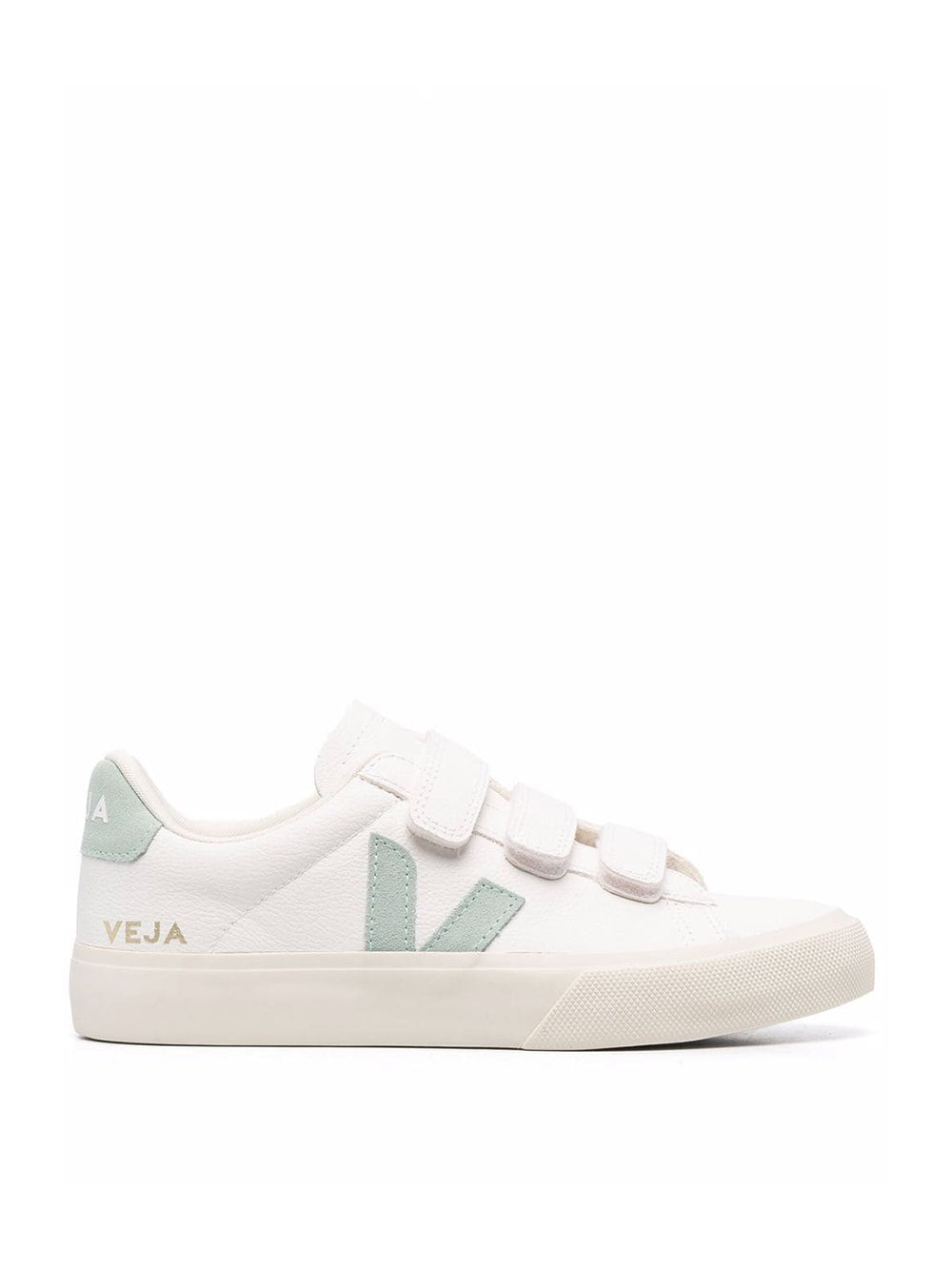 White Recife Sneakers With Matcha Details