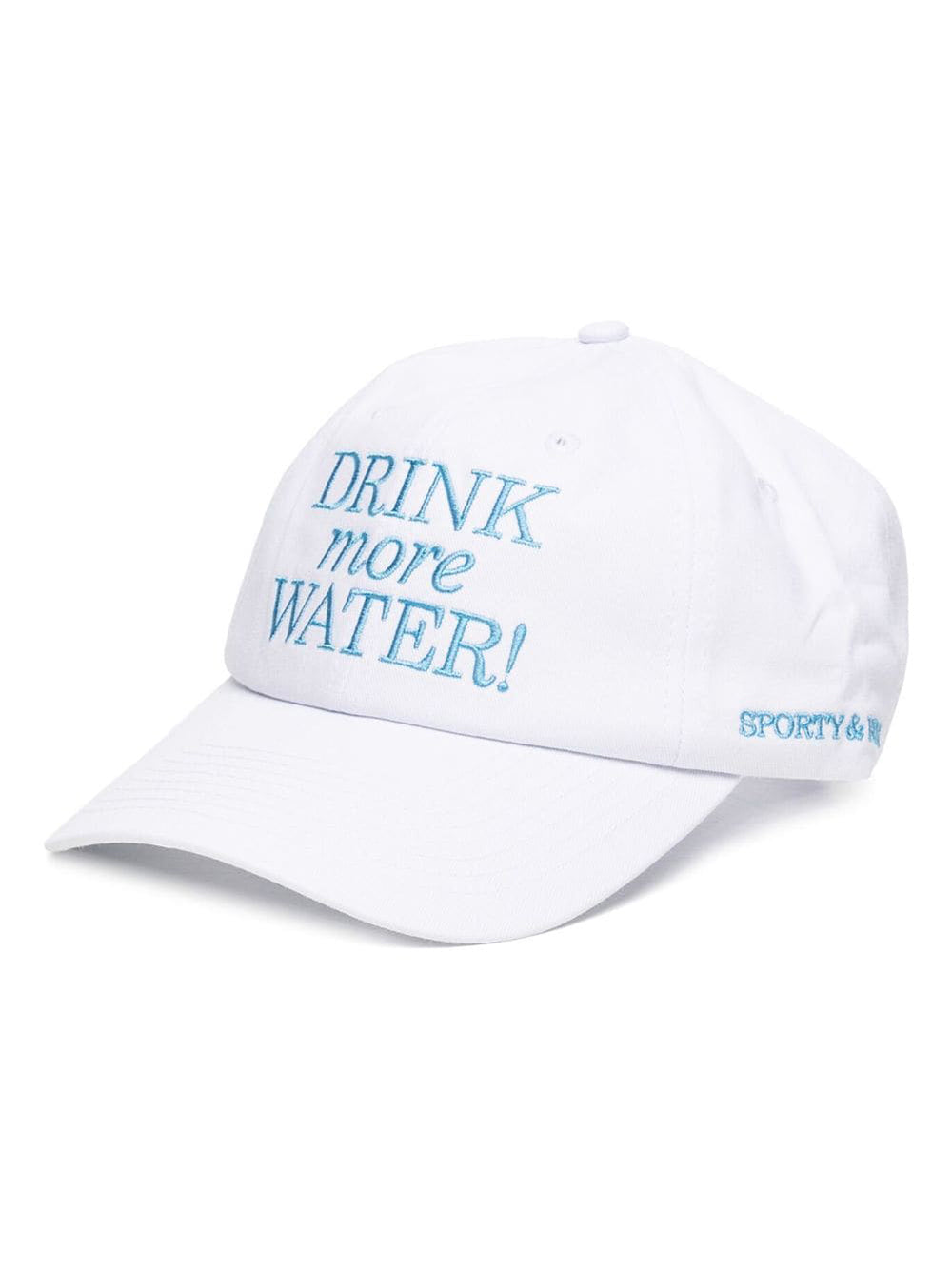 Cappello Da Baseball Drink More Water Bianco