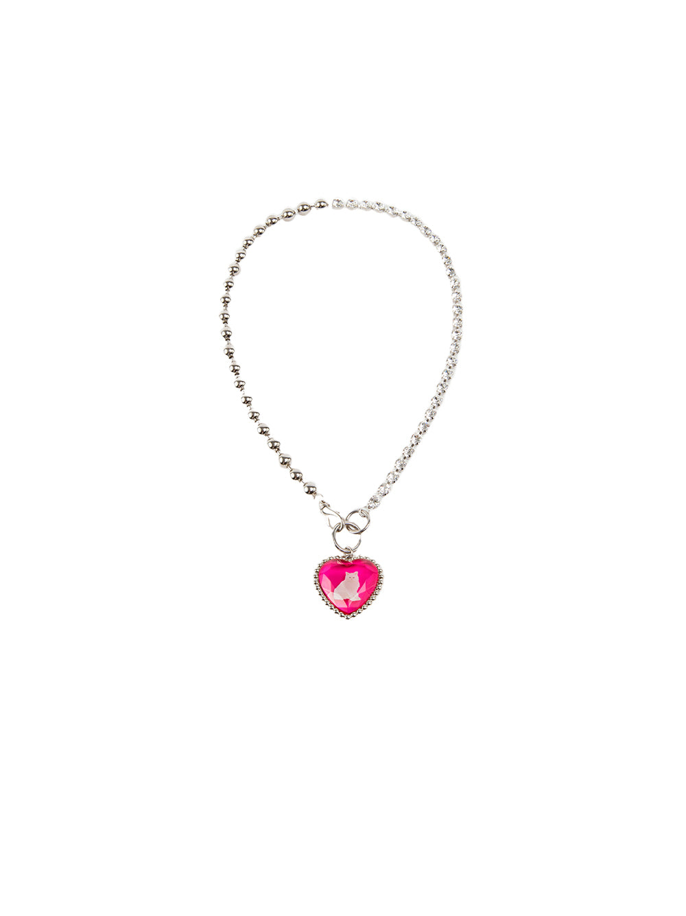 Pink bff necklace