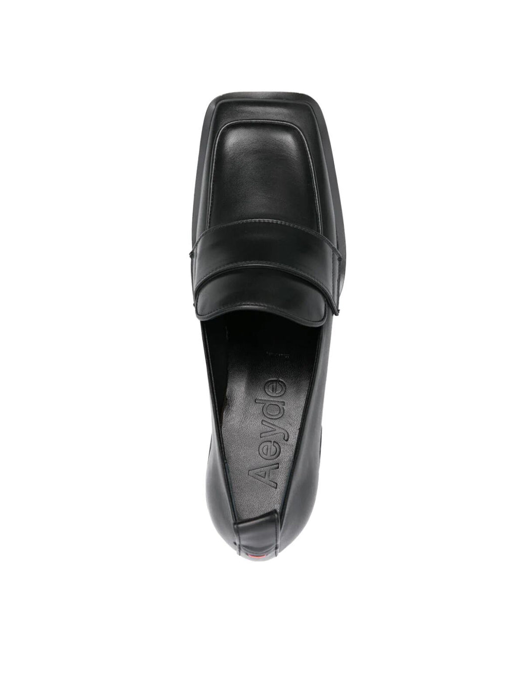 black Anka heeled loafer