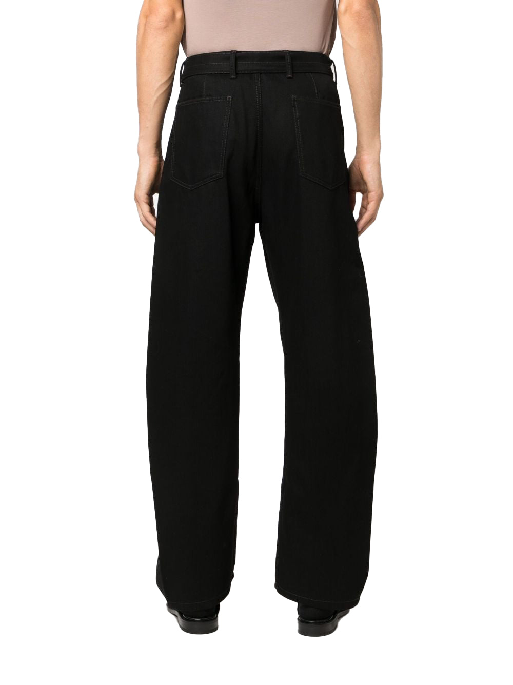 Twisted Belted Neri trousers