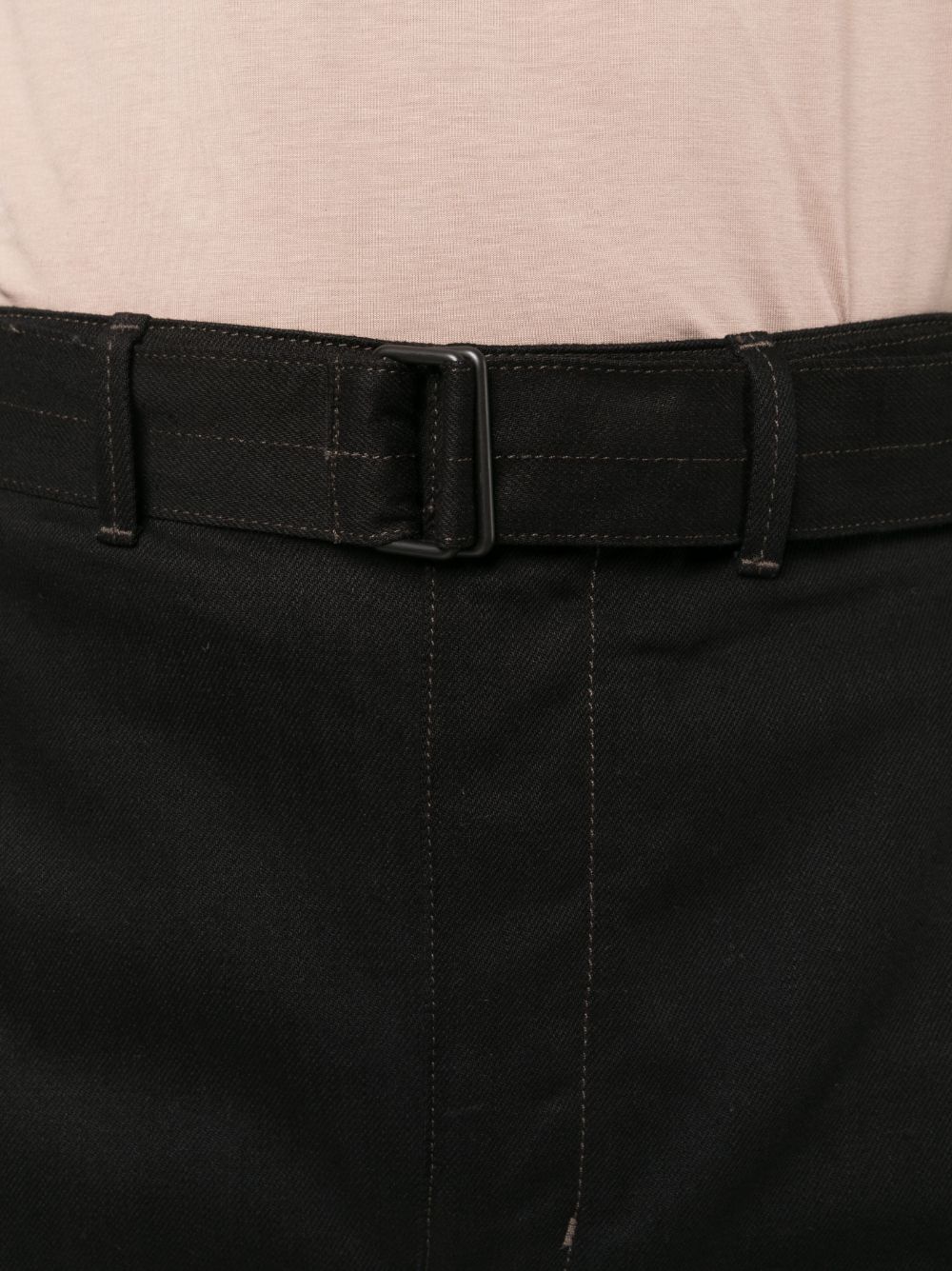 Pantaloni Twisted Belted Neri
