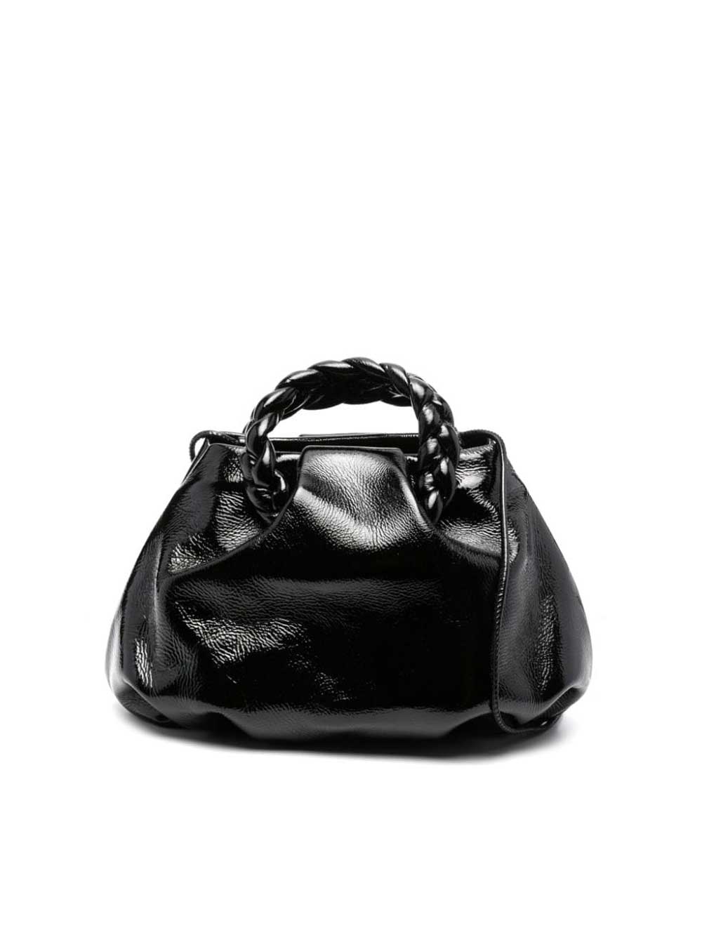 Bombom Glossy Black Mini Shoulder Bag