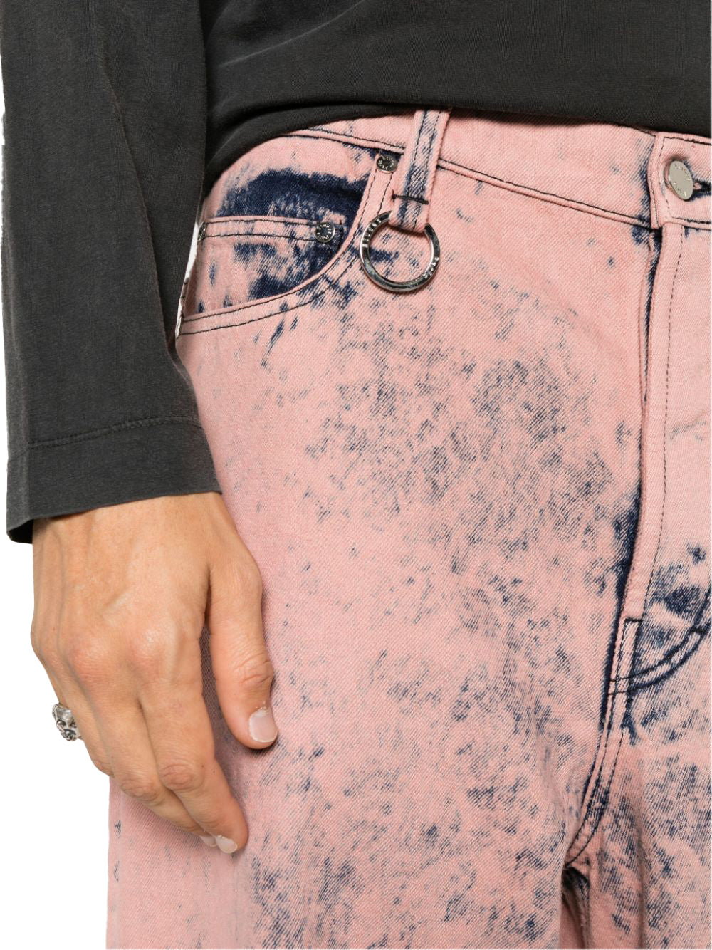 Pink OverDyed jeans trousers