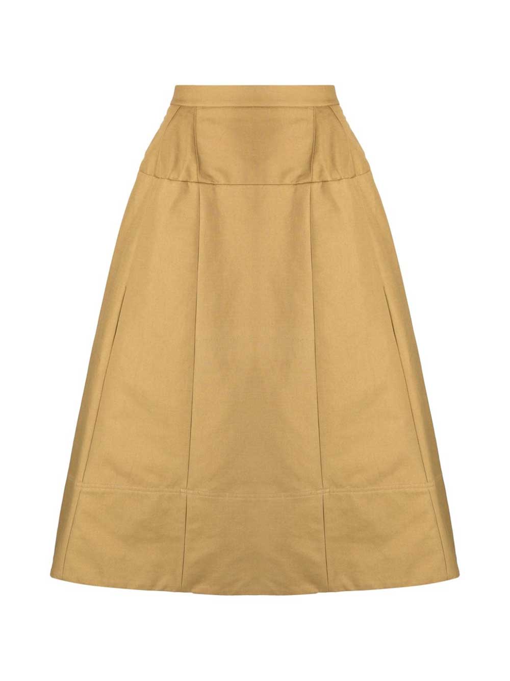 Sculpted Cotton Skirt