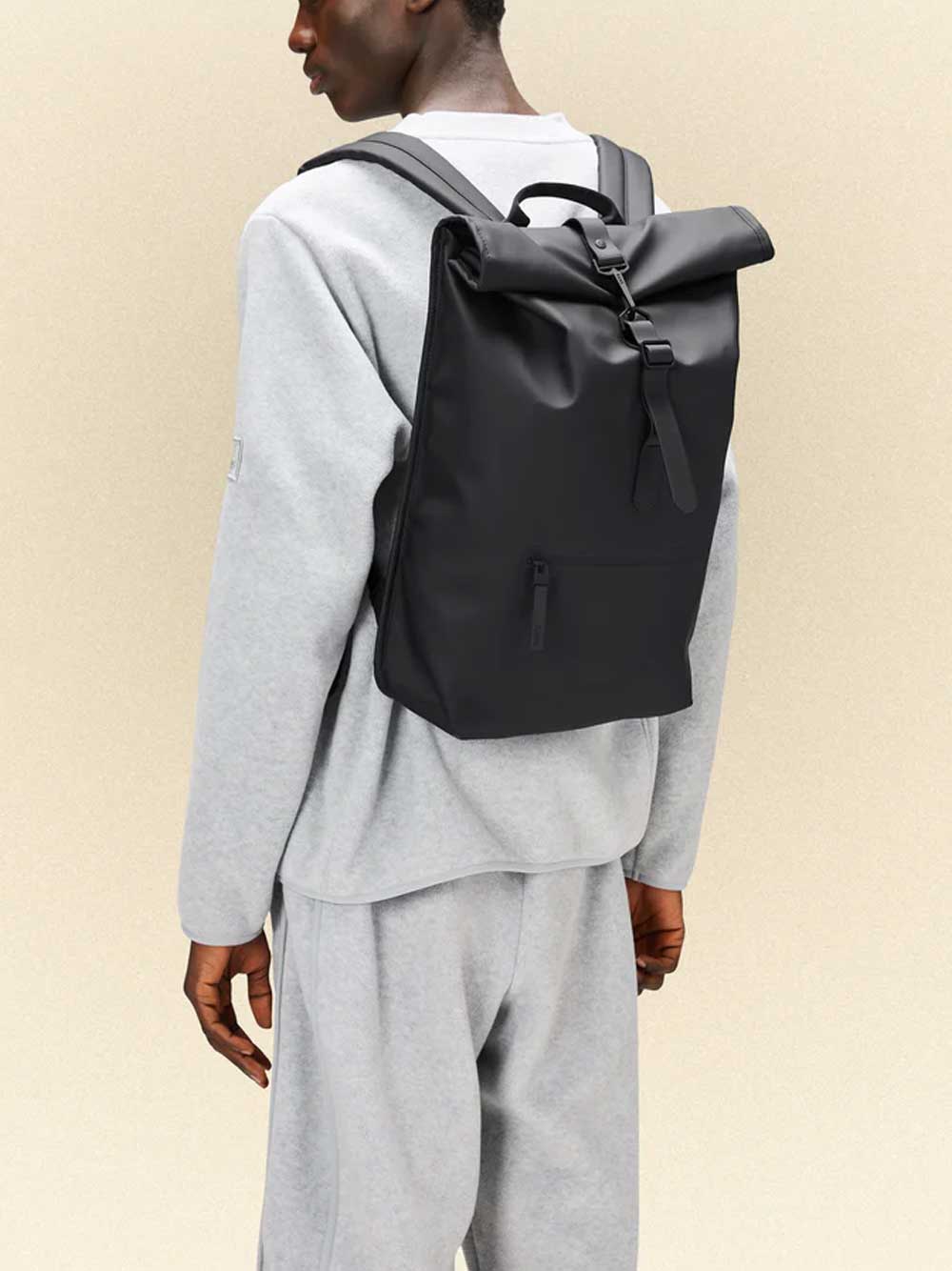 Black Rolltop Backpack