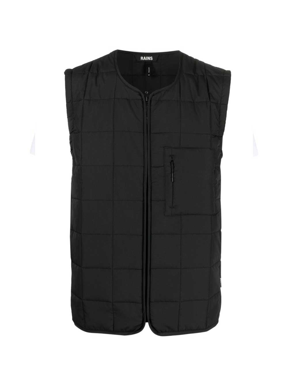 Black Quilted Waterproof Vest