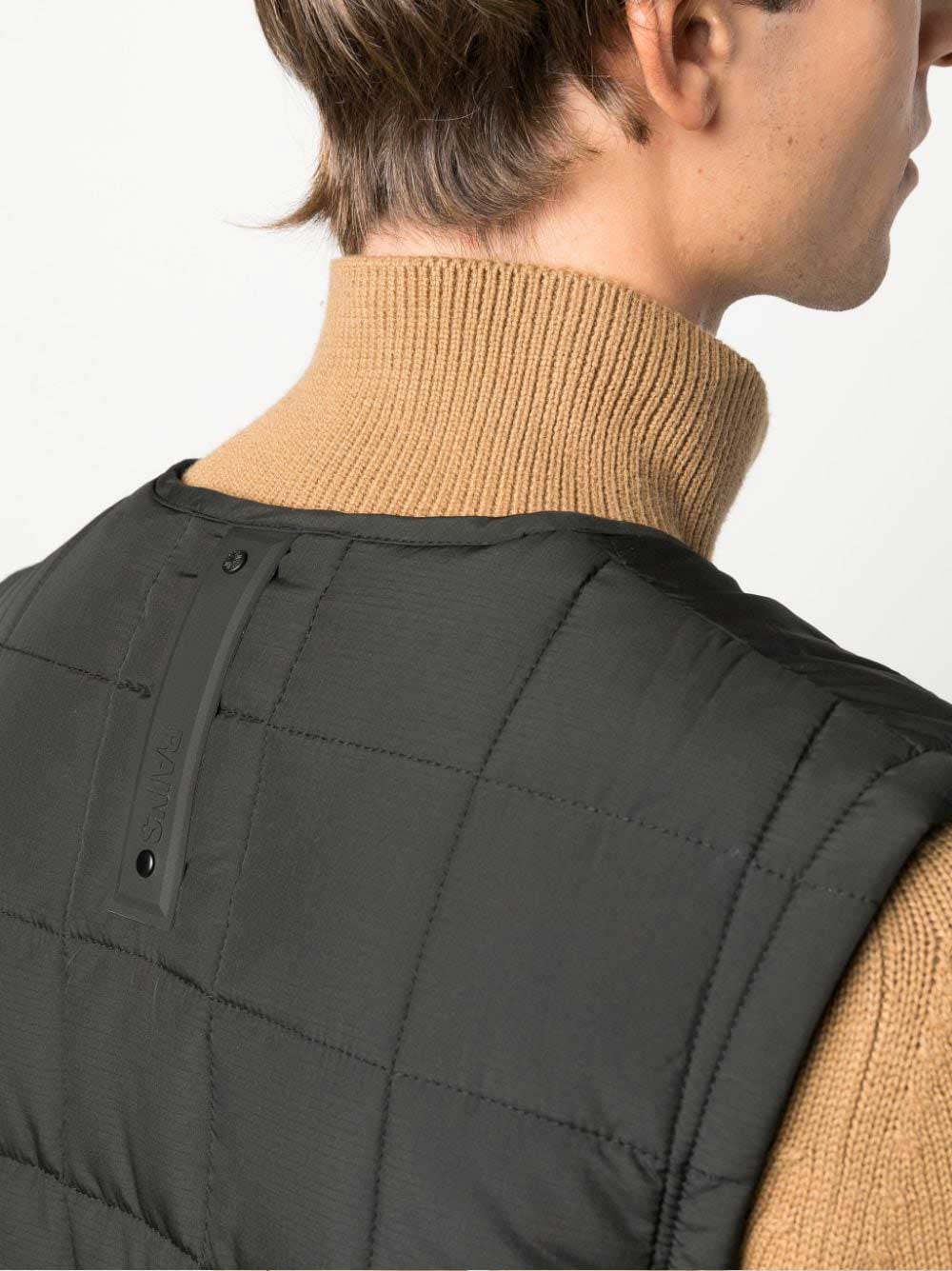 Black Quilted Waterproof Vest