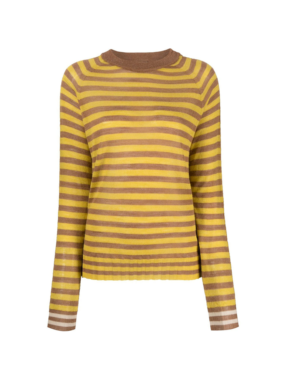 Stripes Boxy Yellow Sweater
