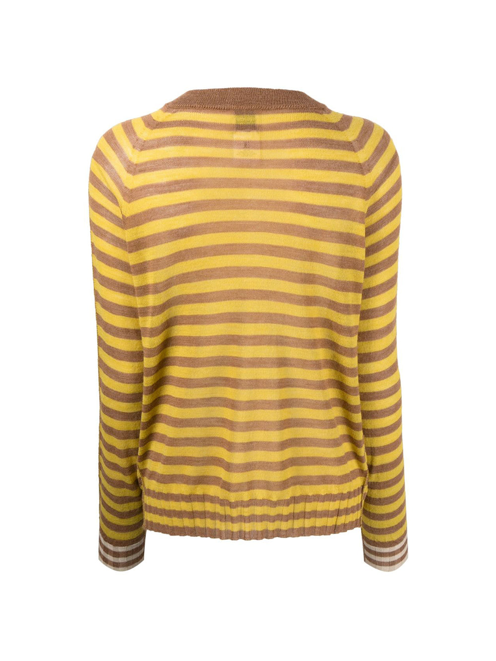 Stripes Boxy Yellow Sweater