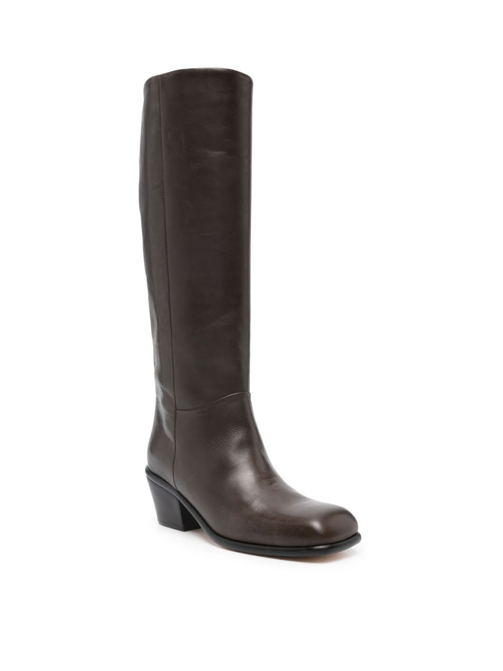 High Boot With Square Toe