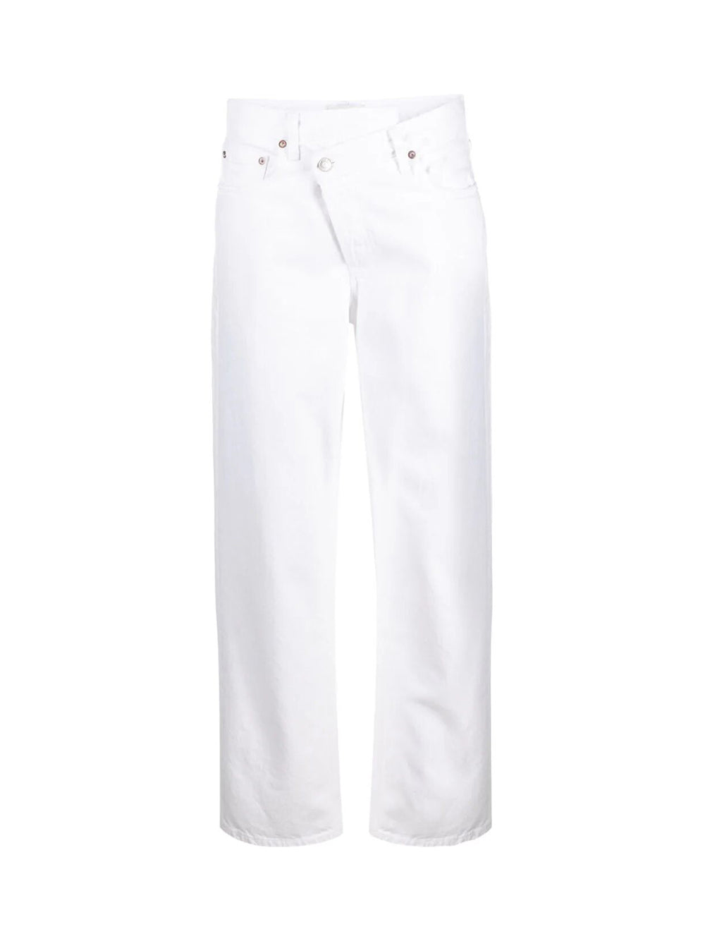 White Criss Cross Jeans