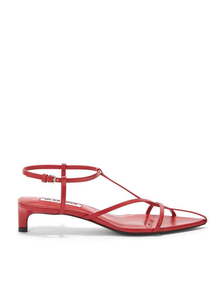 cherry red open toe sandals WOK STORE MILANO