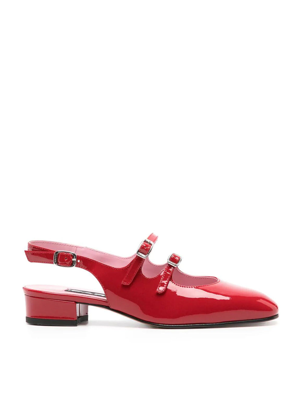 Red Peche Pumps