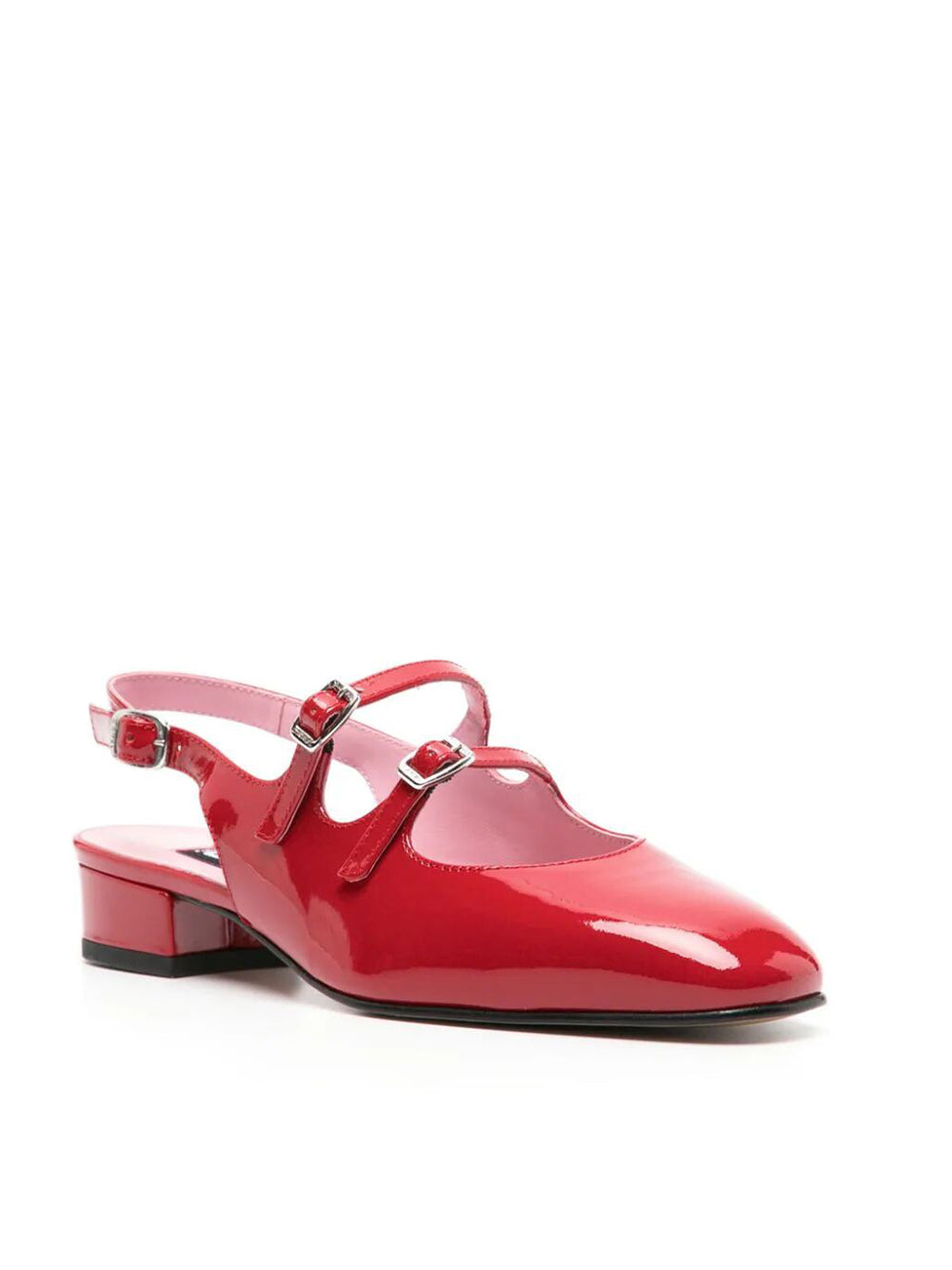 Red Peche Pumps