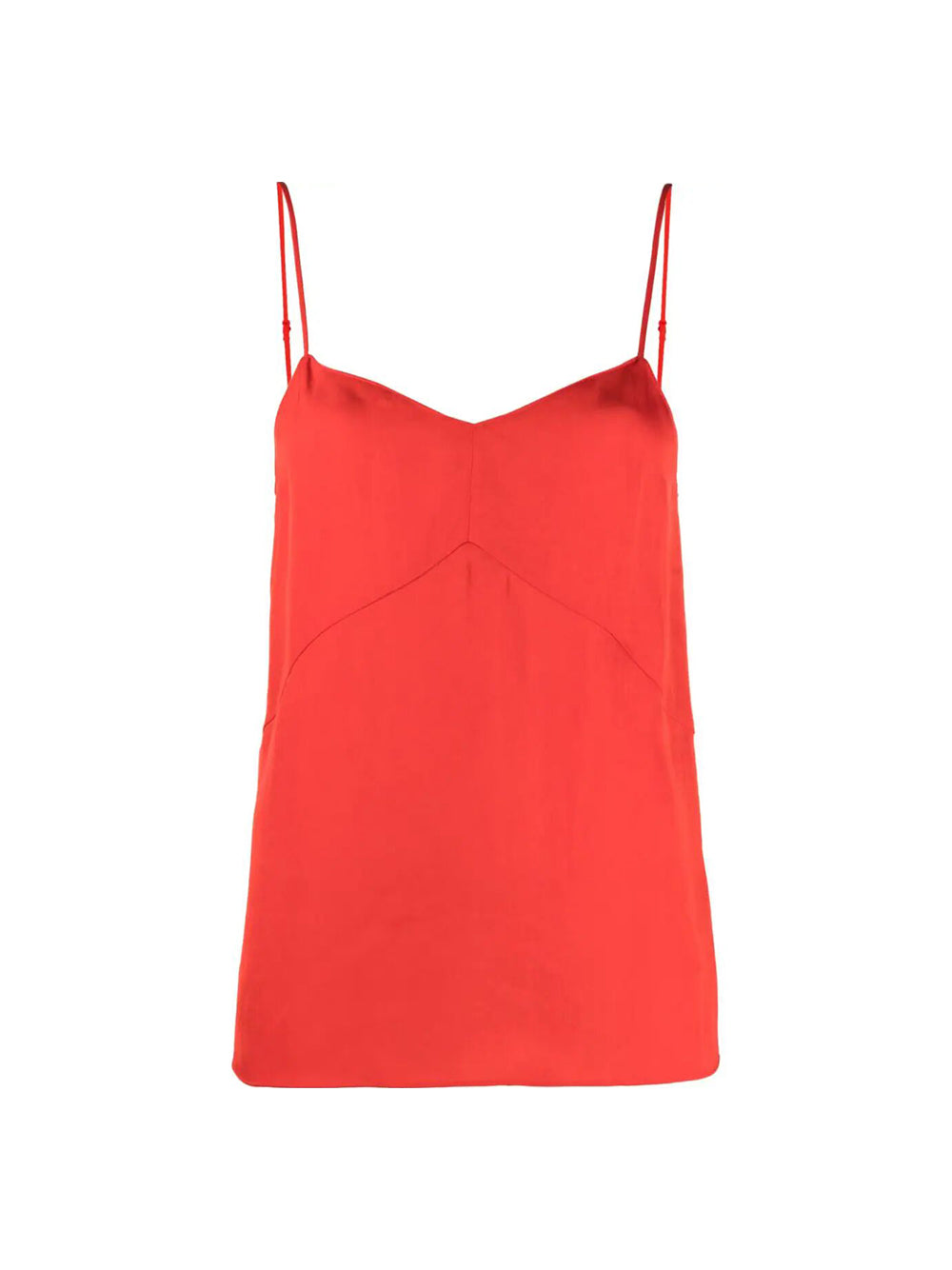 Red Slip Cami Tank Top