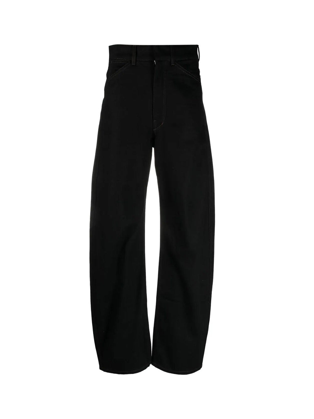 Pantalone Twisted A Vita Alta Nero