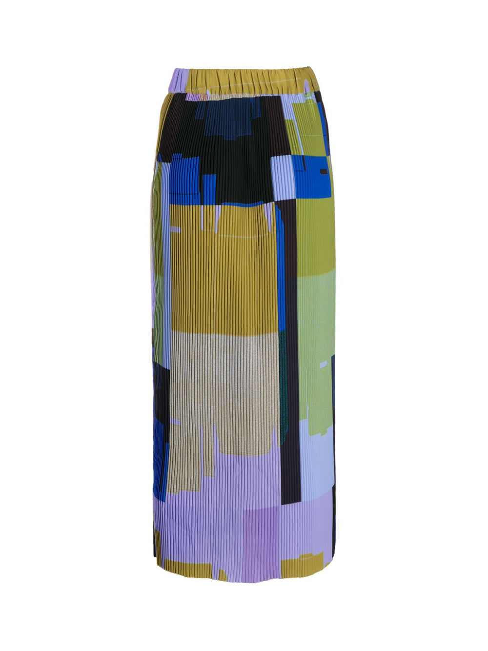 Multicolor Plisse Transit Skirt