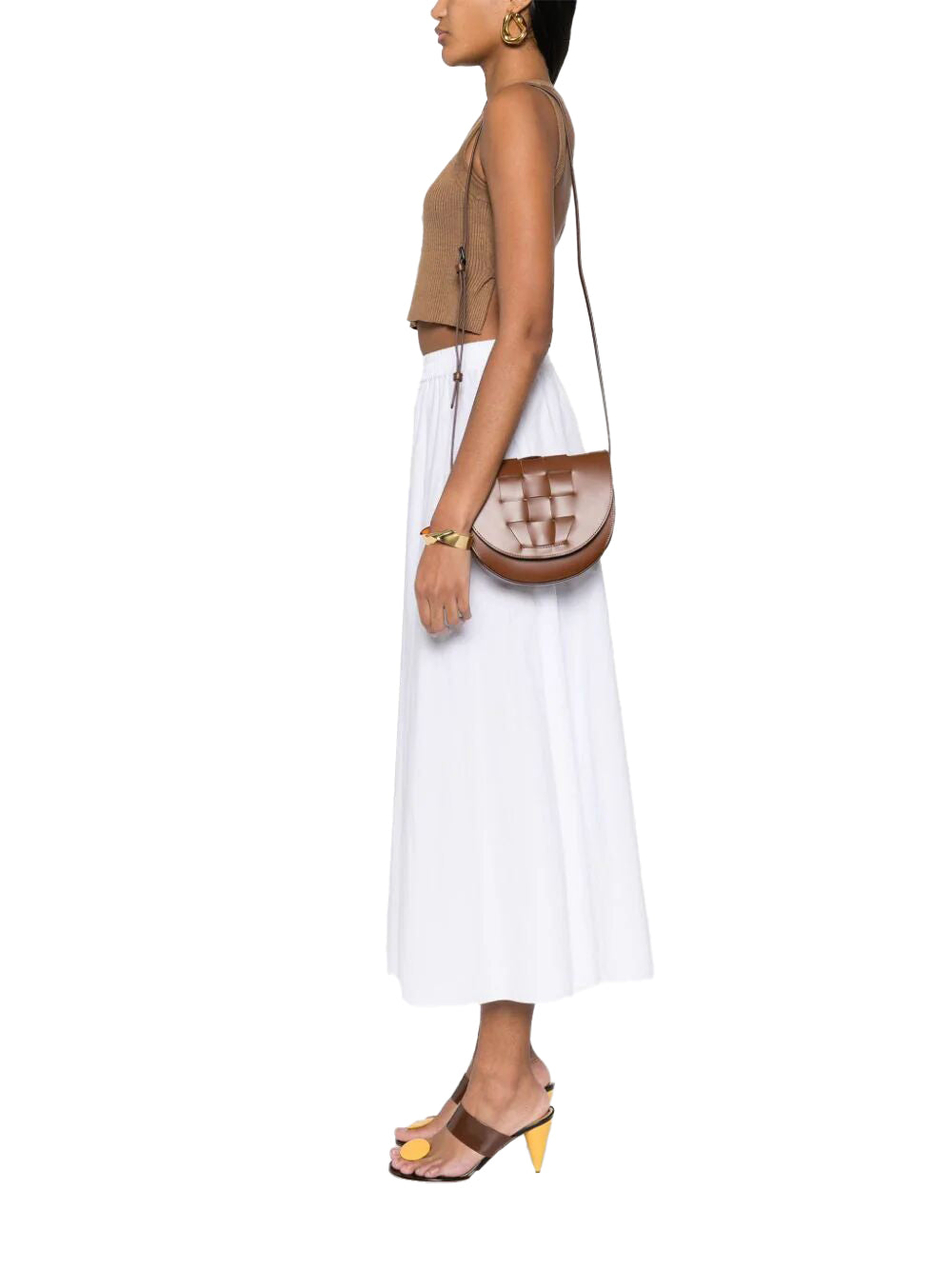 Sinia Shoulder Bag With Braided Front Detail