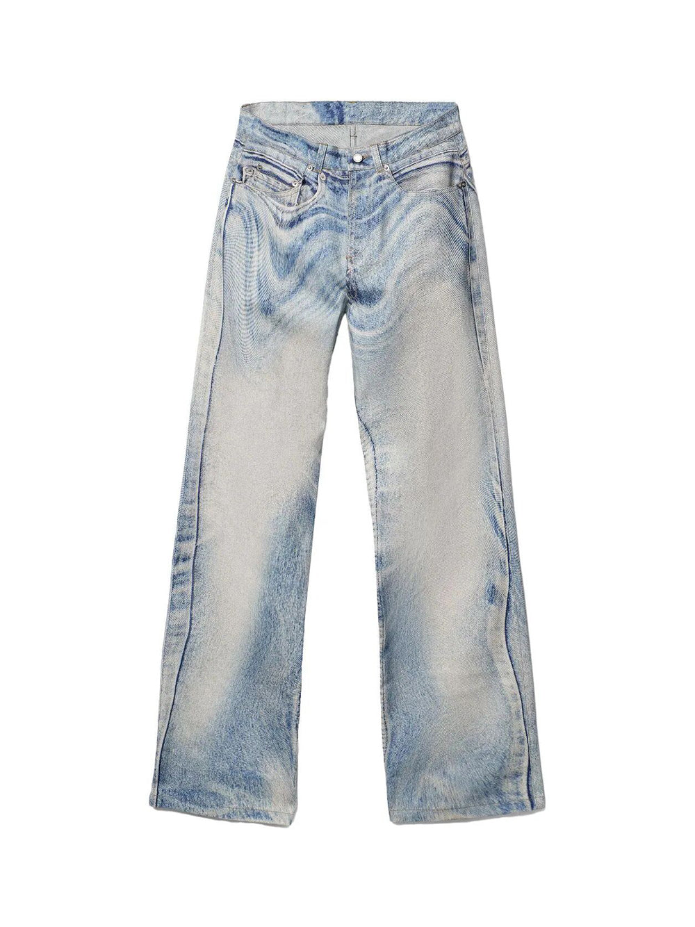 Jeans With Abstract Motif