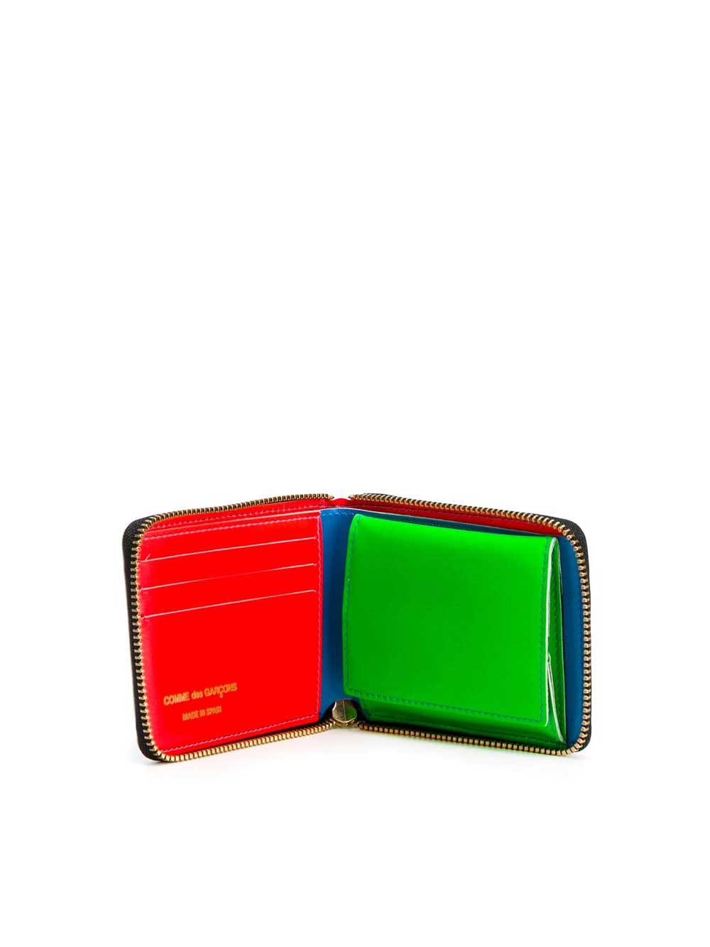 Wallet With Zip Fluo Line