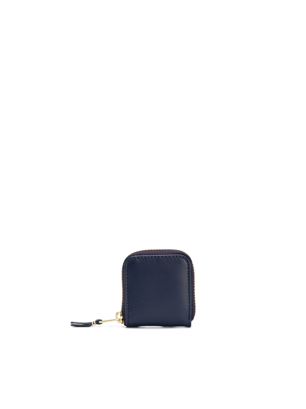 Mini Portamonete In Pelle Con Zip Navy