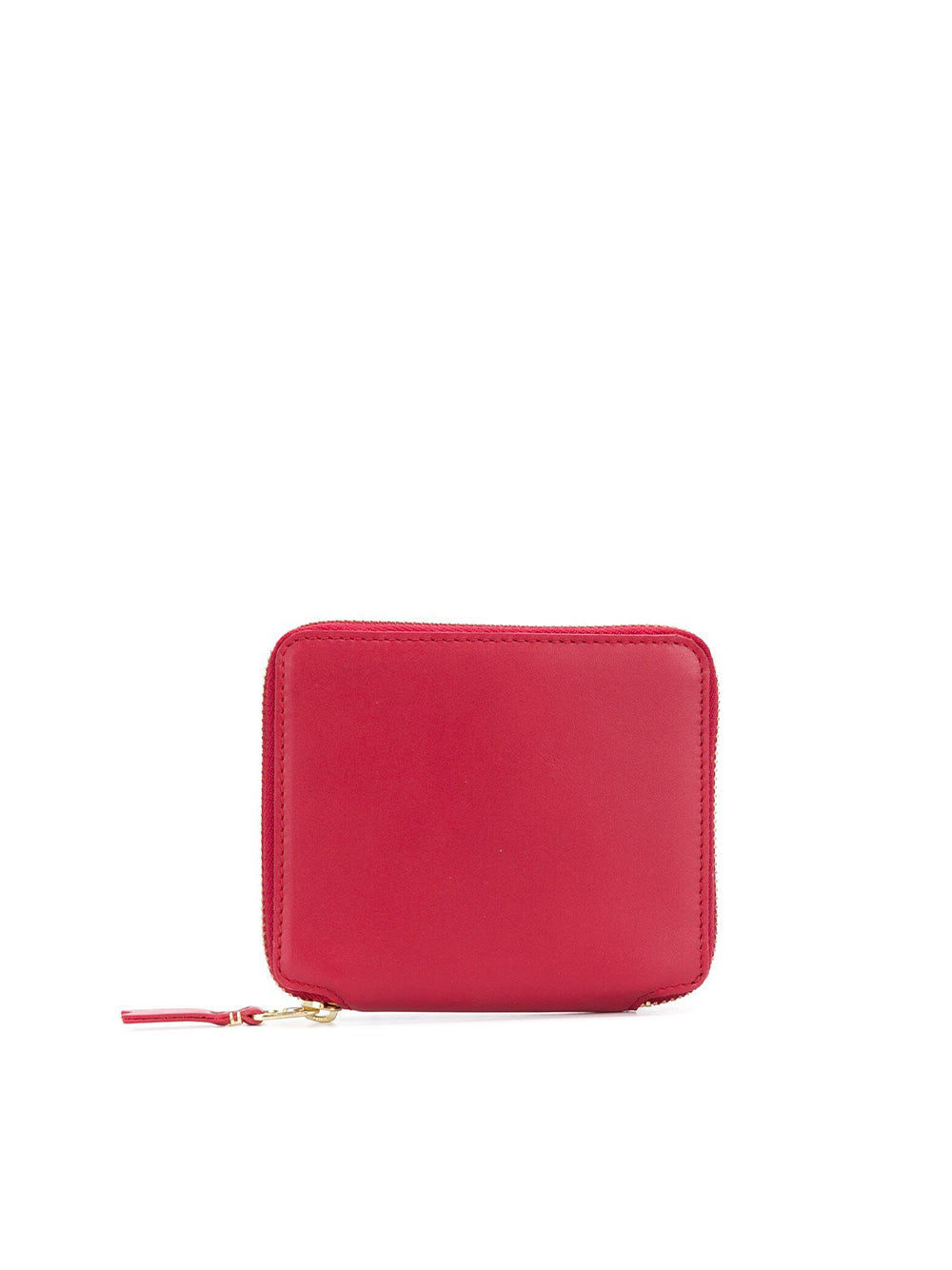 Red Leather Wallet With Zip