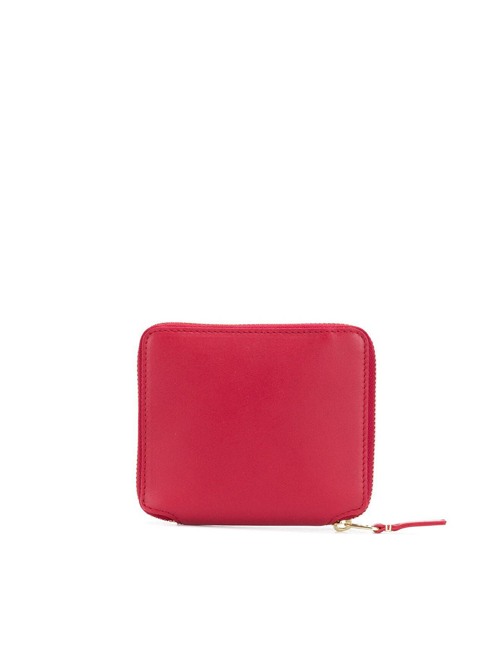 Red Leather Wallet With Zip