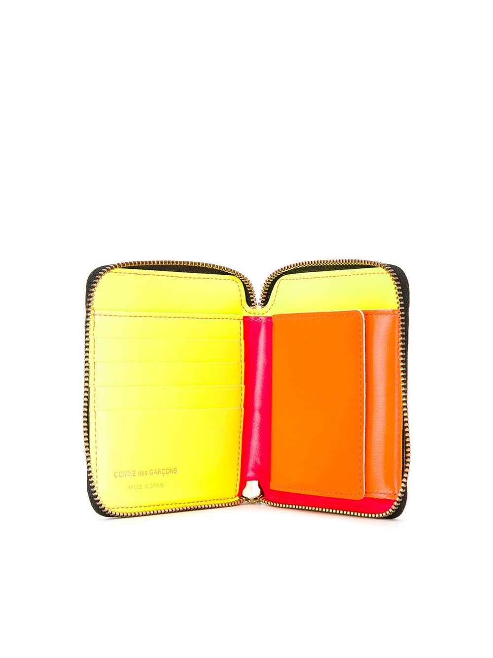 Super Fluo Leather Wallet With Zip