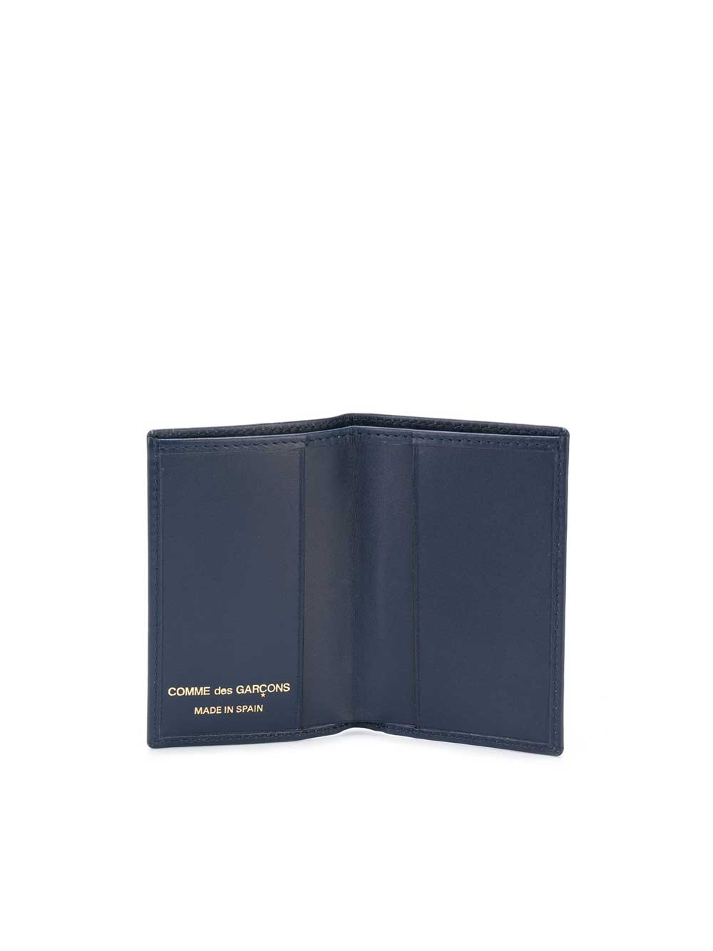 Navy Leather Card Holder